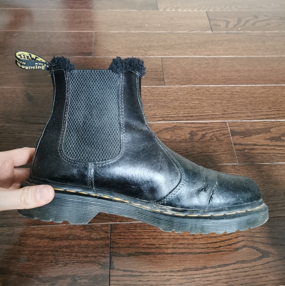Faux Fur Lined Doc Martens